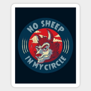 No sheep in my circle Magnet